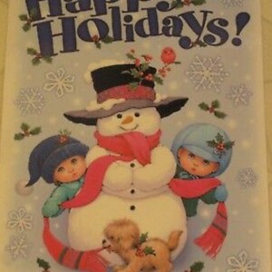 Window CLings Christmas Snowman & Christmas 13 Happy Holidays Vinyl Craft Scrapbooking Supply