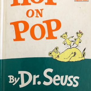 Hop On Pop Dr Seuss Kinderbuch Vintage 1991 Hardcover Anfänger