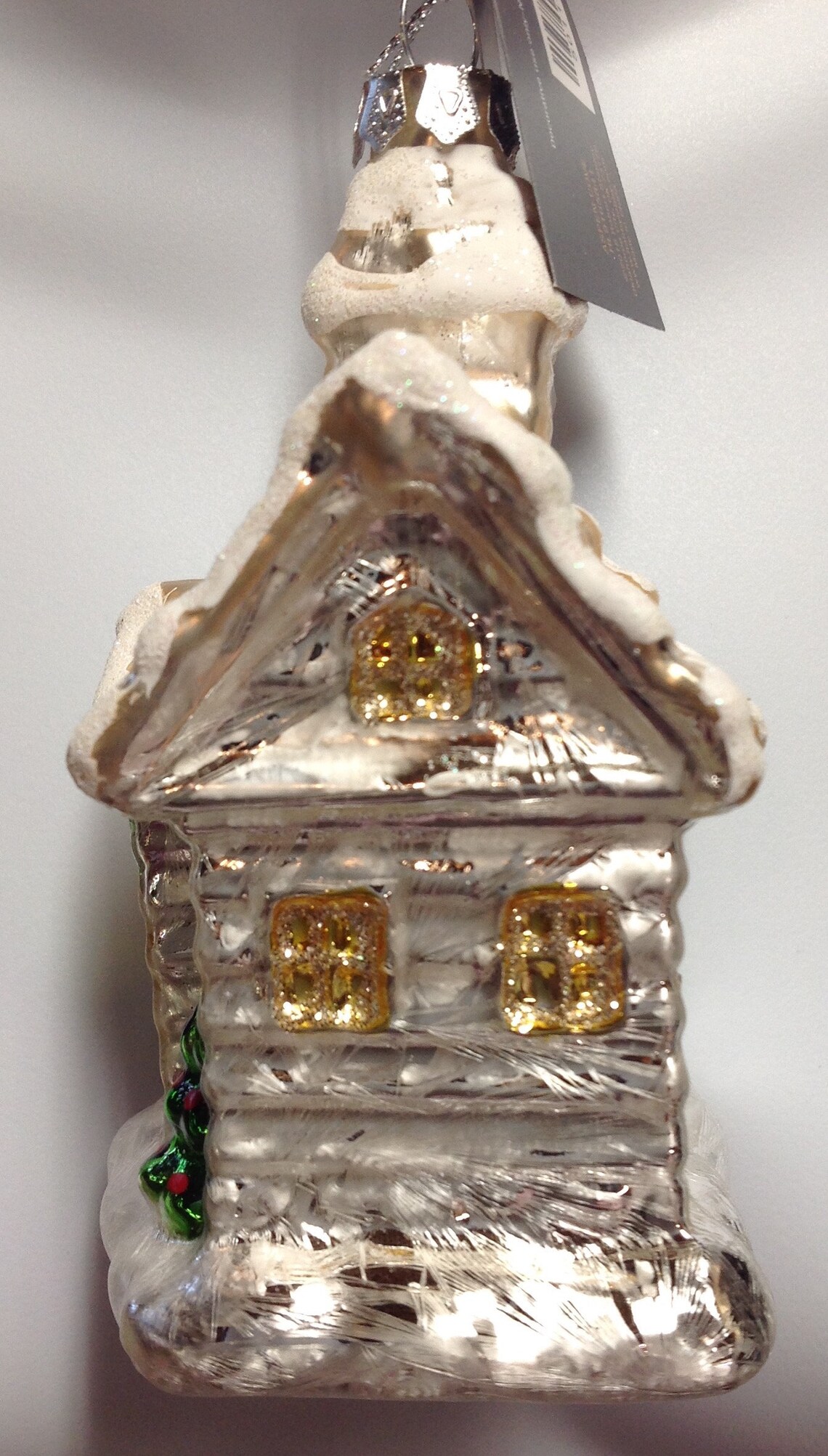 Robert Stanley Christmas Ornament Blown Glass Snow Covered | Etsy