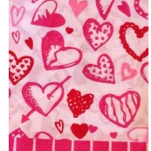 Bandana White Red Hearts Skull Cap Du Doo Rag Neckerchief Cancer Scarf Valentine