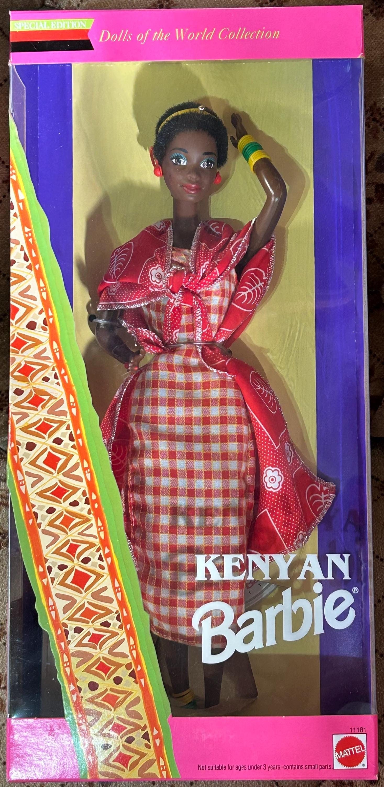 Mattel Dolls of the World Kenyan Kenya Africa Barbie Doll 1993