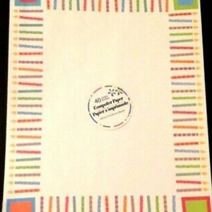Handwerk Scrapbooking Computer Drucker Papier Geburtstag Kerze Rand neue 40 Blatt