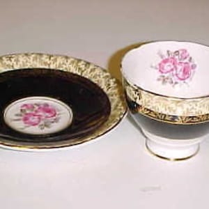 Teacup & Saucer Royal Stafford England Bone China Cup Floral