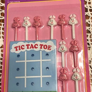 Easter Bunny Tic Tac Toe Game Hand Held