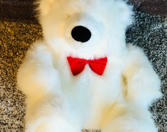Russ Berrie Igloo Plush White Polar Bear Soft Cuddly 12" Stuffed Animal Vintage