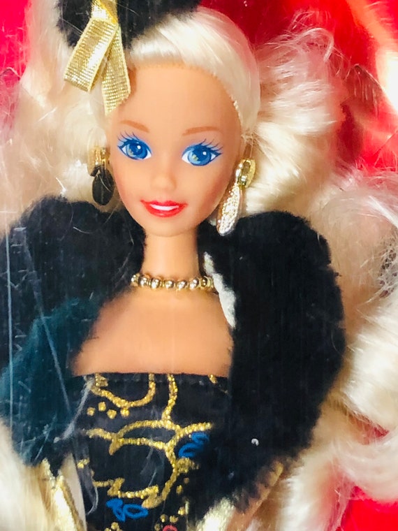 Mattel Golden Winter Barbie Doll 1993 NRFB 10684 Vintage Evening Elegance Series Etsy Australia