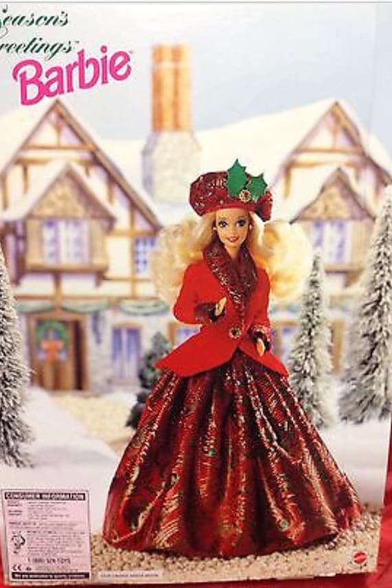 Barbie Doll Seasons Greetings 1994 NRFB Mattel 12384 - Etsy