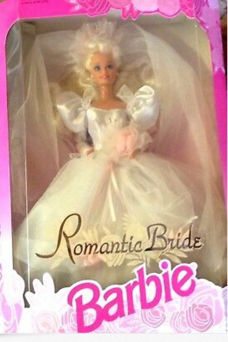 Barbie Doll Romantic Bride NRFB 1992 Wedding 1861 Mattel Etsy