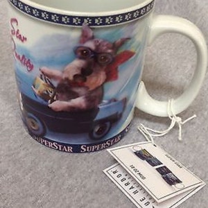 Coffee Mug Fox Terrier Dog Ceramic Superstar Travel Dogs By Blue Harbor