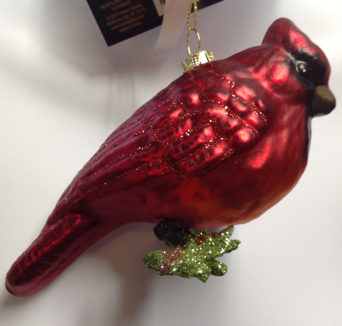 Robert Stanley Christmas Ornament Blown Glass Red Cardinal Etsy