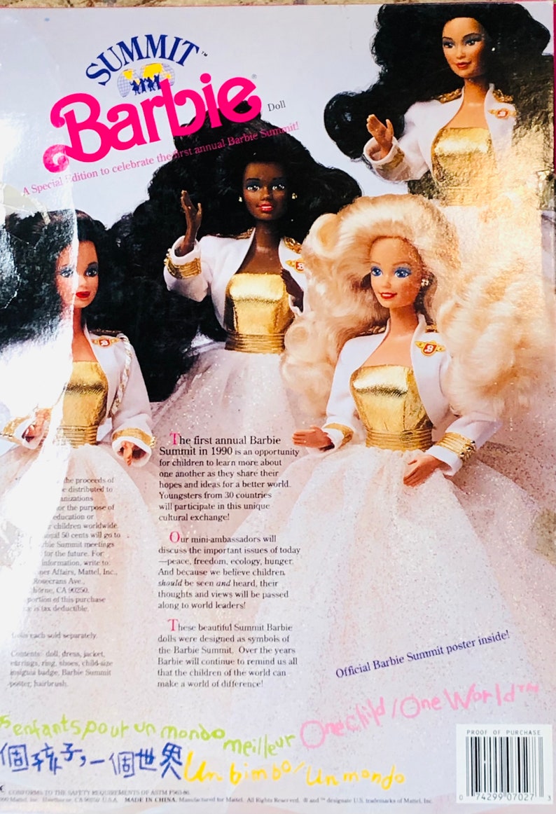 Mattel Summit Barbie Doll 1990 NRFB 7027 Vintage Blonde Special Edition image 3