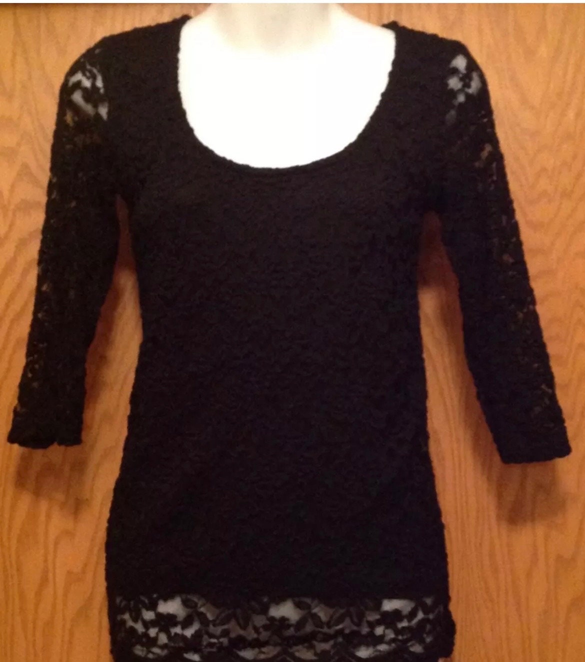 Rue 21 Womens Junior Top Size M Black Lace Elbow Length Sleeves - Etsy  Canada