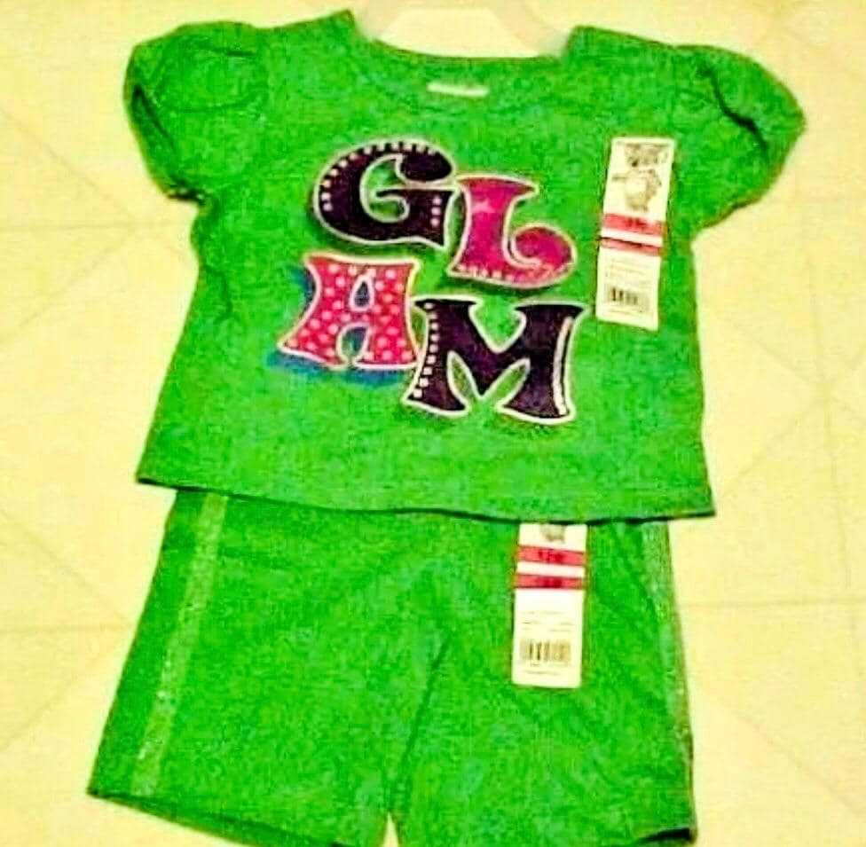 Garanimals Toddler Girls Outfit 12 Month Green Glam T-shirt