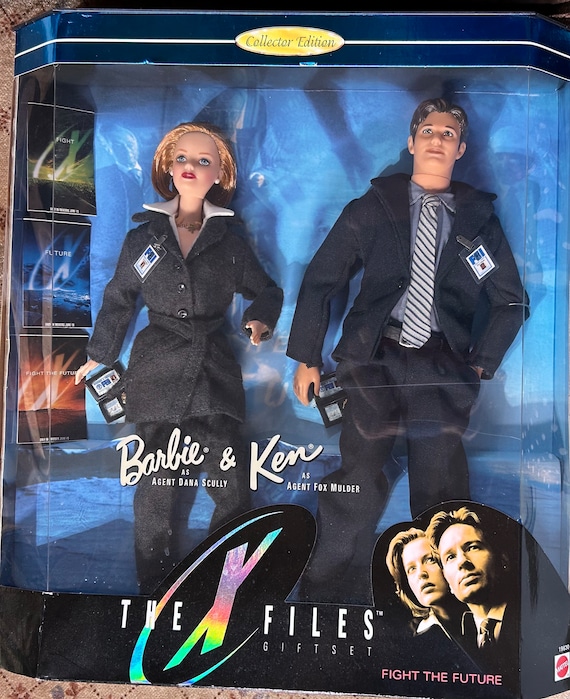 Mattel X-files Barbie Ken Doll Set NRFB 1998 Muldor Skully - Etsy