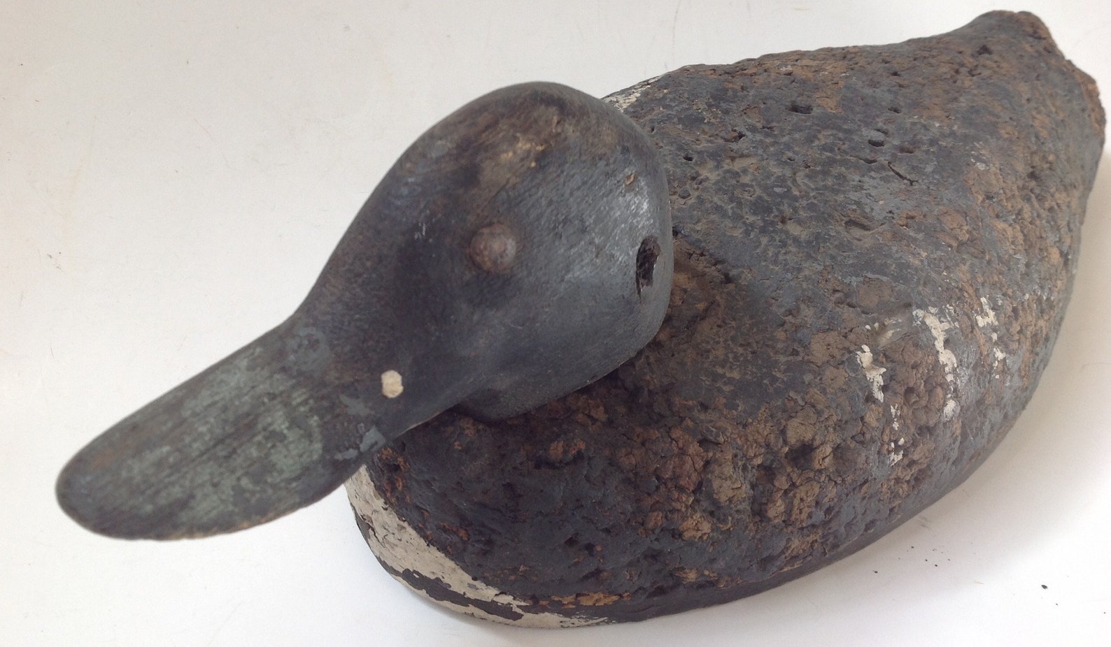 Vintage 1940 Cork and Wood Working Duck Decoy Etsy