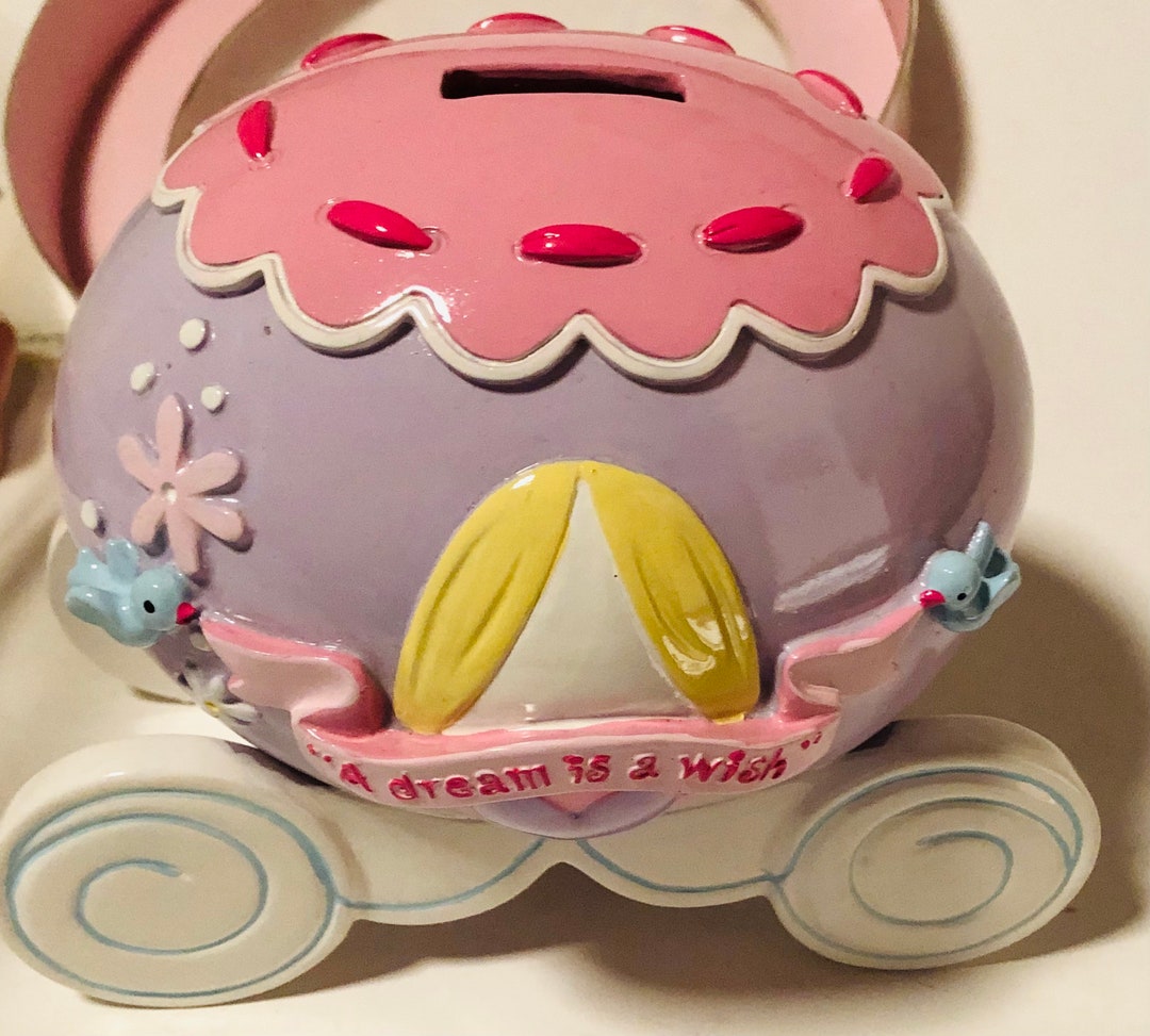 Buy Vintage Disney Baby Cinderella Coach Still Bank X Inch