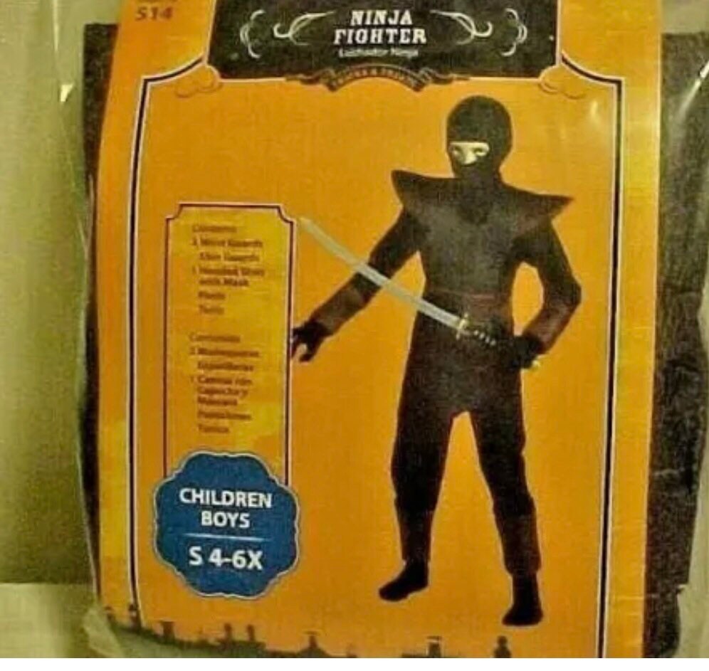 Halloween Costume Dragon Slayer Ninja Warrior Boys Size