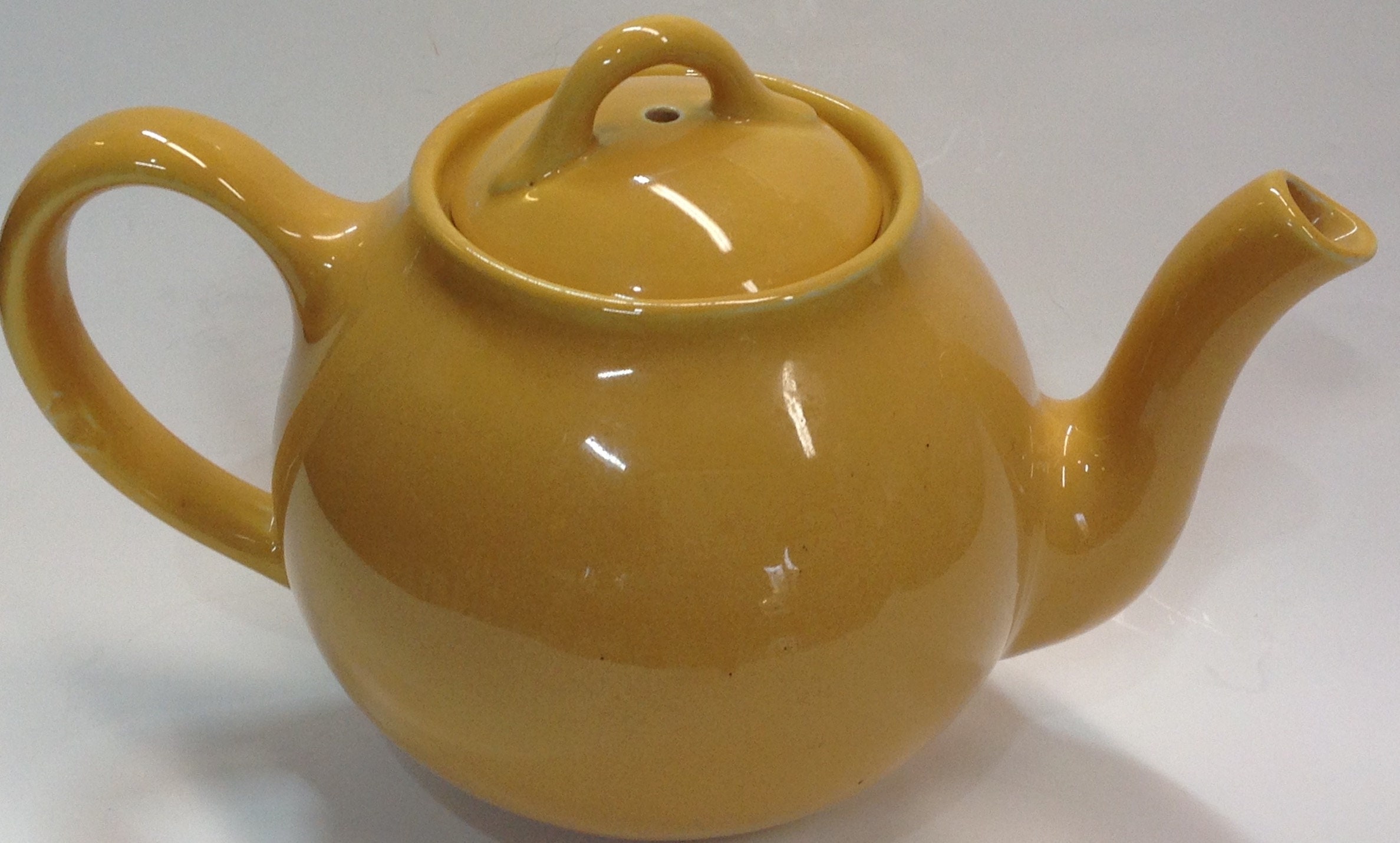Hall Lipton Tea Vintage Teapot Yellow Gold Porcelain Etsy