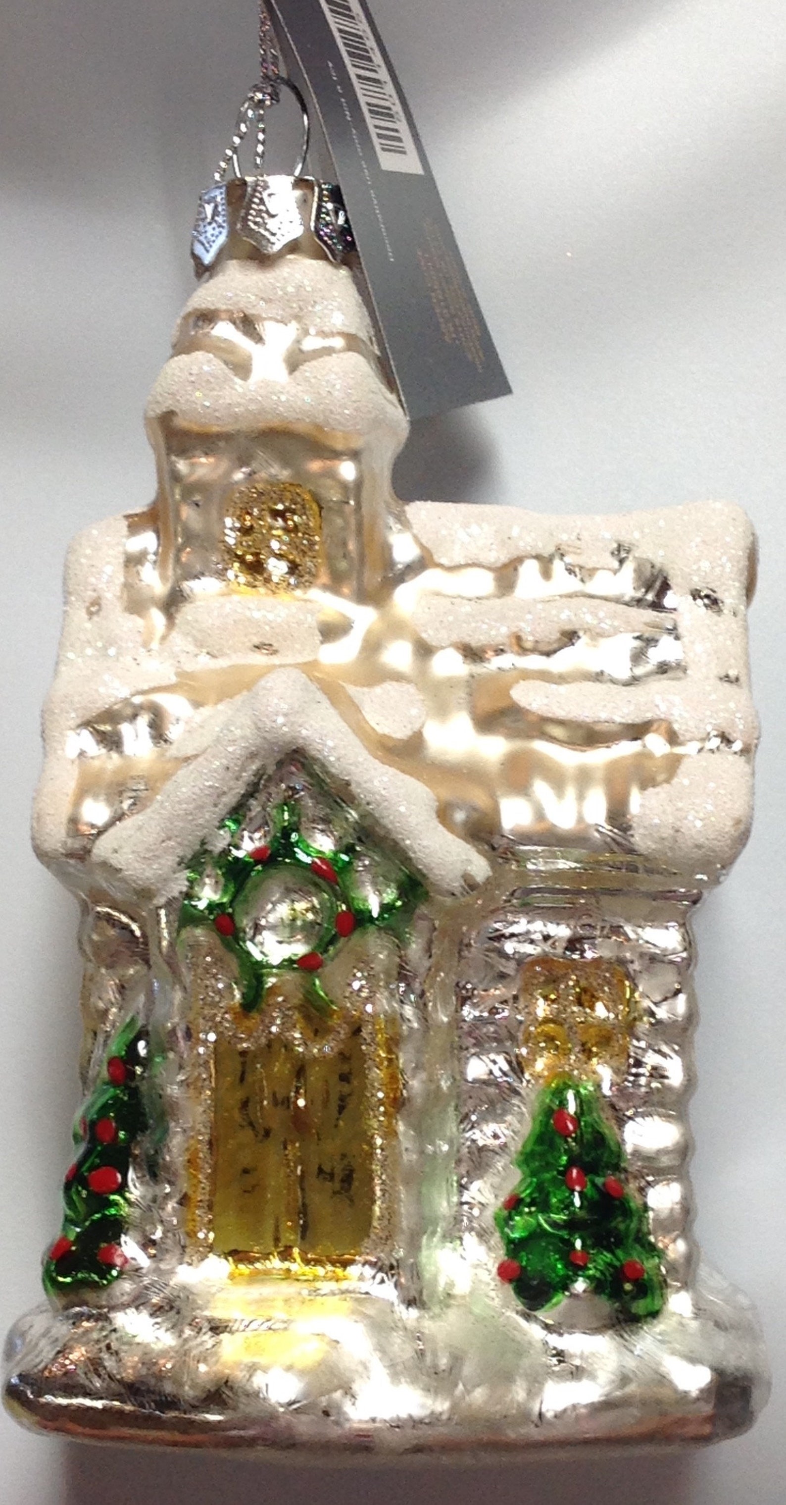 Robert Stanley Christmas Ornament Blown Glass Snow Covered Etsy