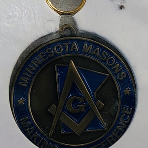 Minnesota Masons Gold Pendant Vintage Shriners Masonic