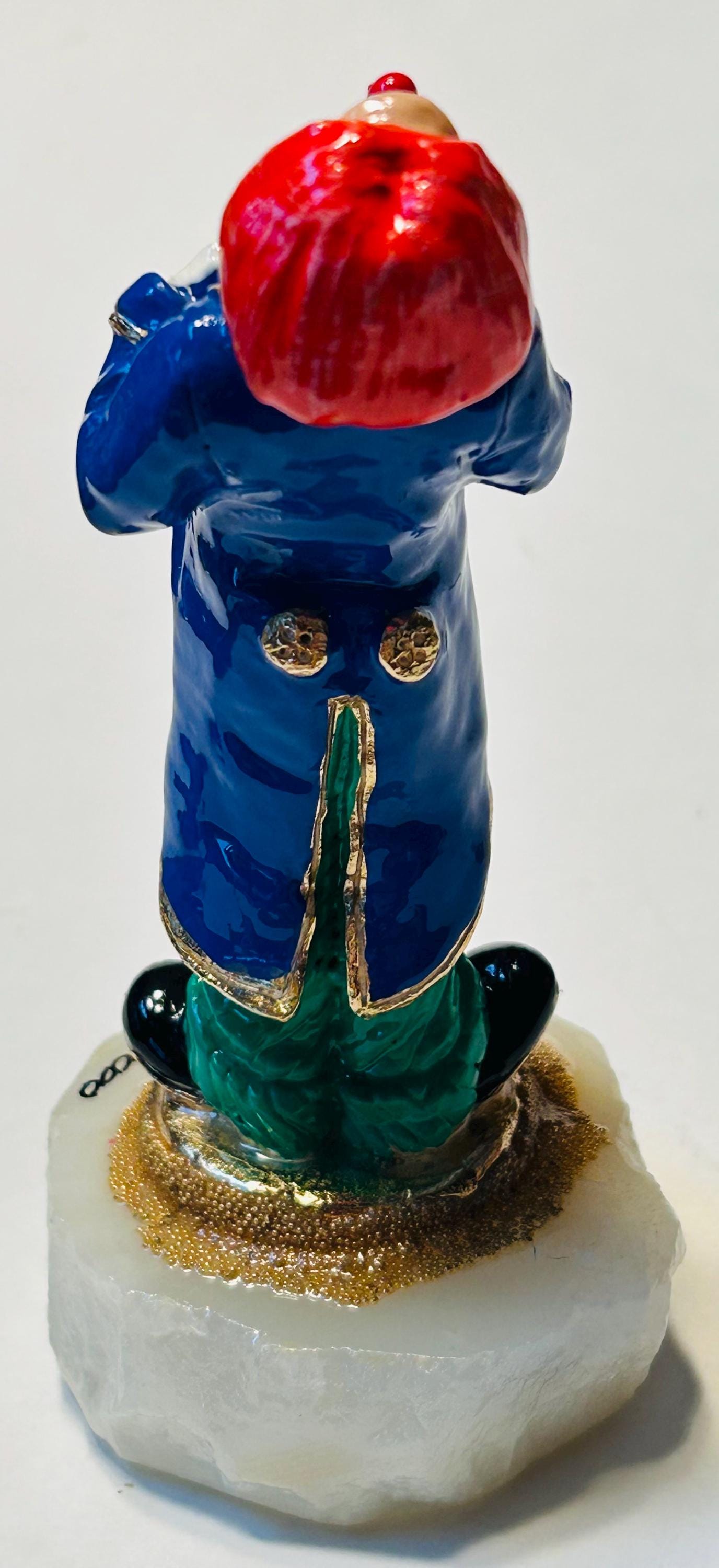 Liquid Modernity-King of Clown Sサイズ RARE Ron Lee Spiffy Clown Figurine 24 Kt Gold Signed Marble Base