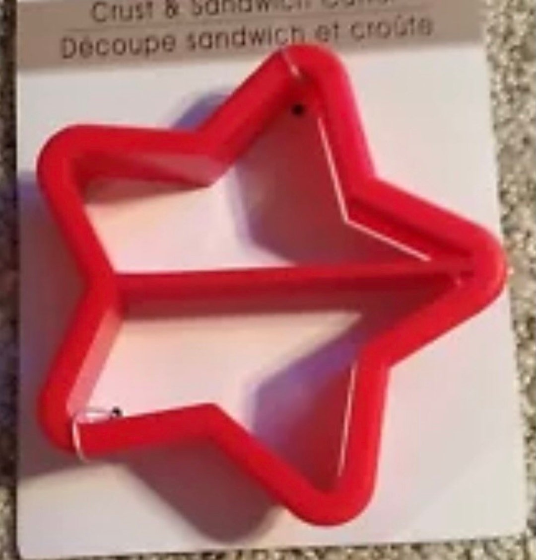 Red Star Shaped Sandwich Crust Cookie Cutter Kitchen Utensil Etsy