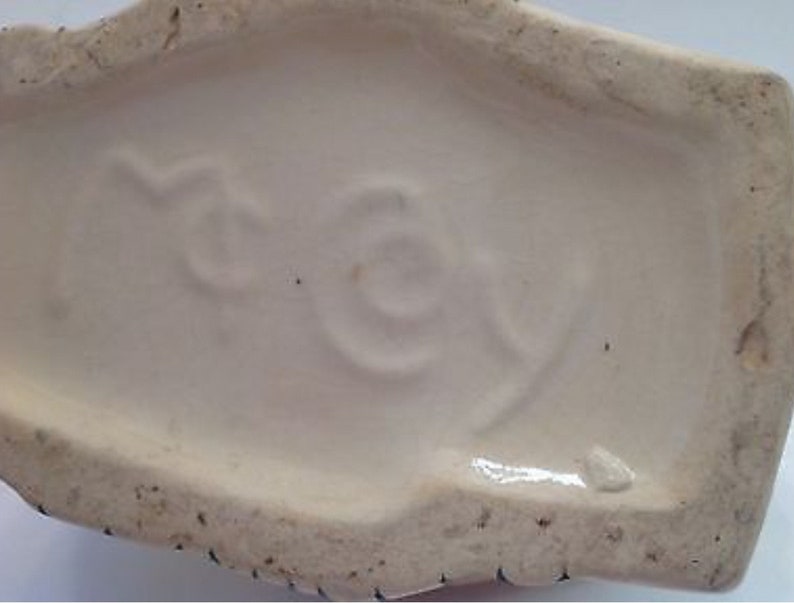 McCoy Pottery Swan Planter 1946 White Glazed With Cold Paint Etsy