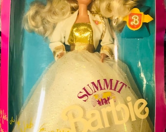 Vintage Summit Barbie Doll 1990 Special Edition Blonde NIB 