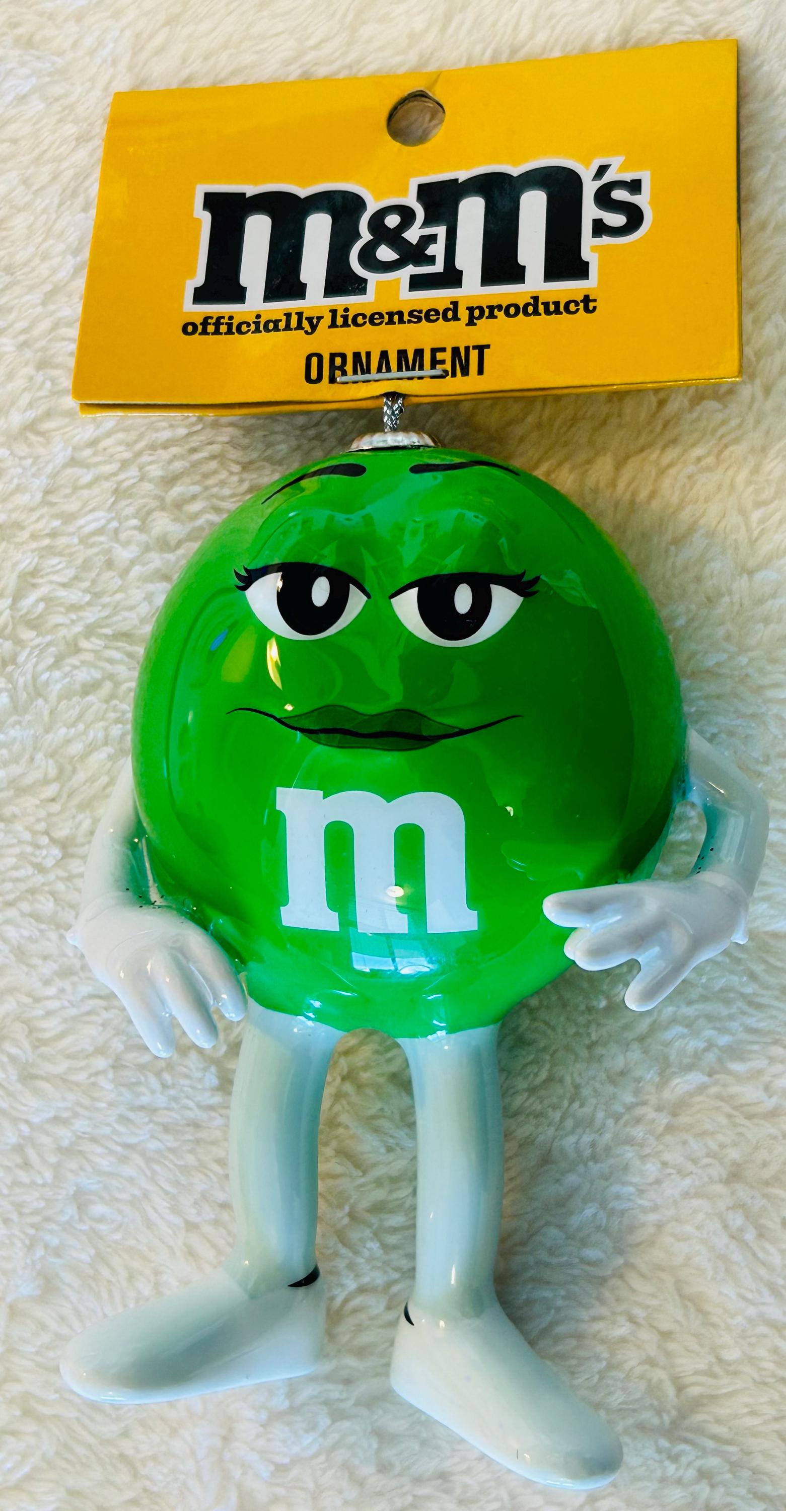 Ruz M&ms Chocolate Green Candy Guy Plastic Christmas Ornament - Etsy