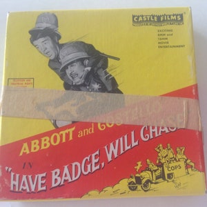 Super 8 Abbott & Costello Have Badge Will Chase 8MM FILM 50&#39; Silent Movie