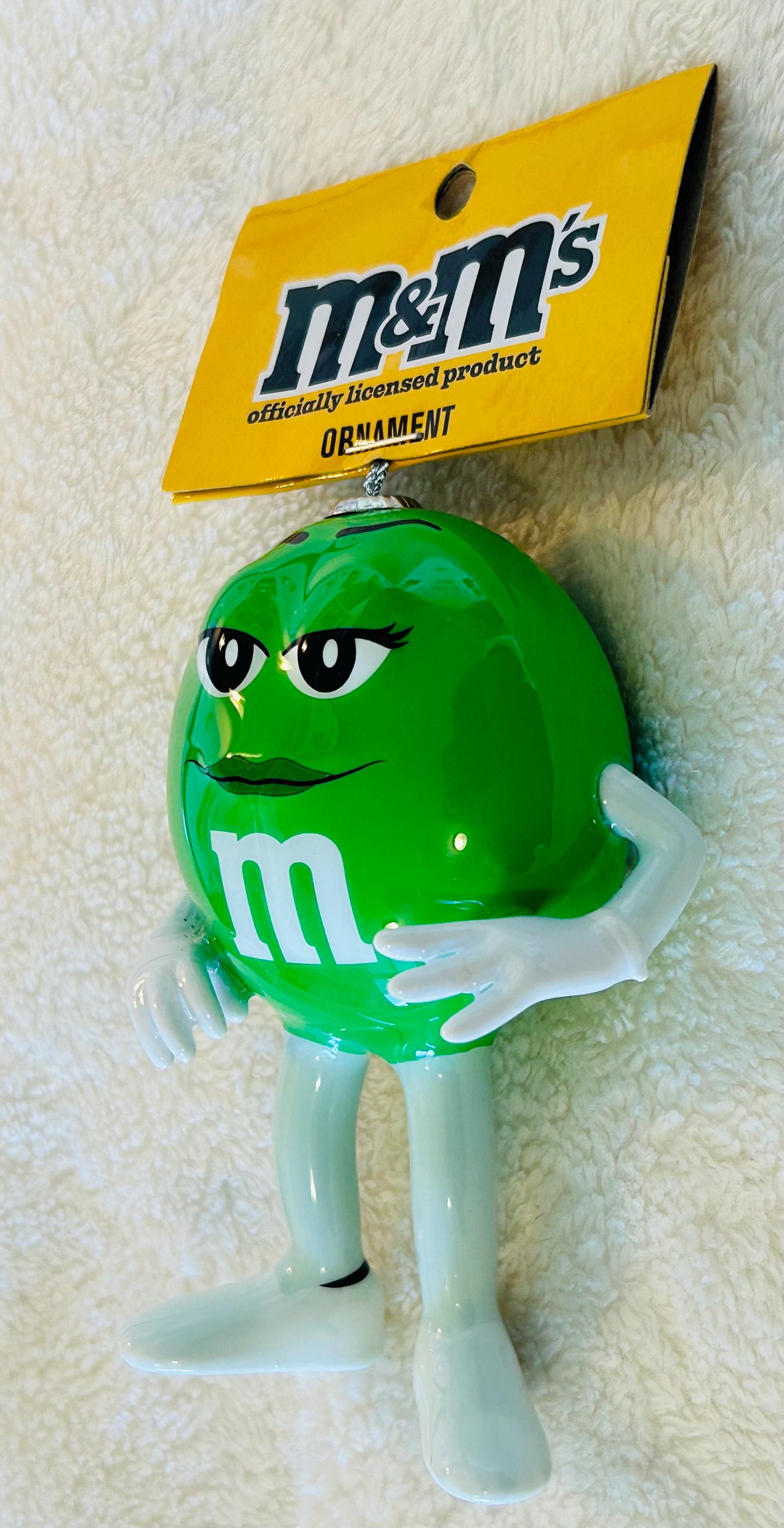 Ruz M&ms Chocolate Green Candy Guy Plastic Christmas Ornament - Etsy
