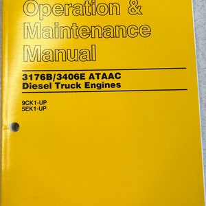 Caterpillar 3176B/3406E ATAAC Diesel-Lkw-Motoren Betriebs- und Wartungshandbuch
