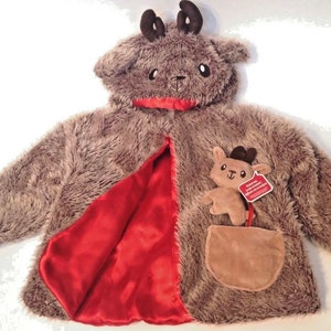 Baby Gund Plush Christmas Rudolf Reindeer Infant Jacket & Rattle 3-12 Month