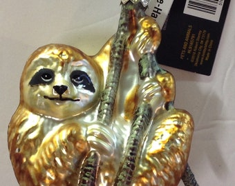Robert Stanley Christmas Ornament Sloth on Branch