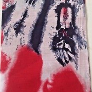 Bandana Red WHite Blue Americana Tie Dye Skull Cap Doo Rag Neckerchief Cancer Scarf