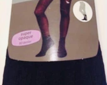 Secret Treasures Control Top schwarze Strumpfhose für Stiefel Damen Gr. 2 Super blickdicht