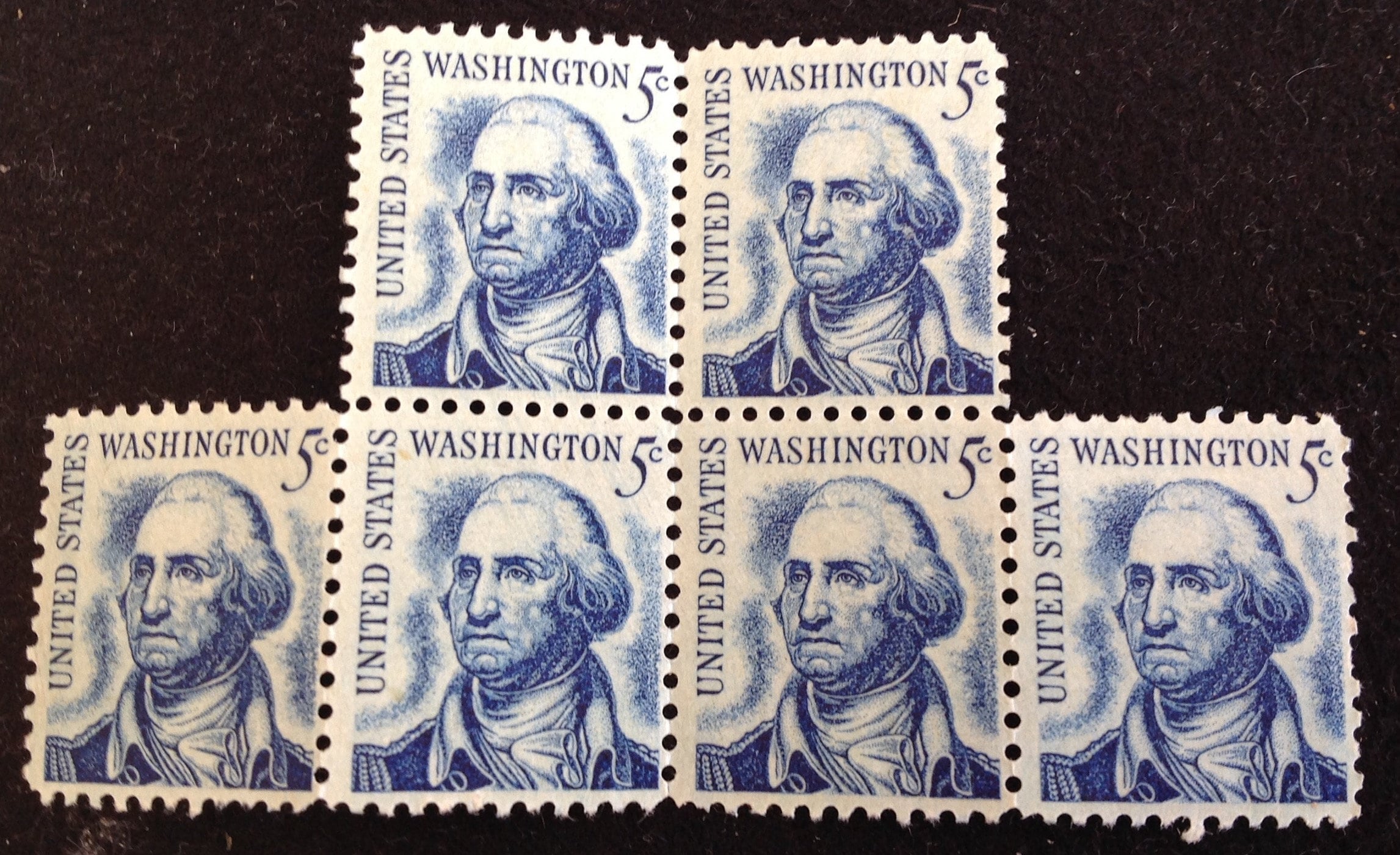 Washington 5 cent blue stamp - Etsy 日本
