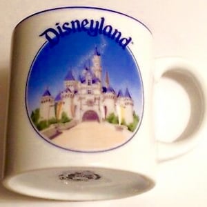 Disneyland Cenerentola Castello Caffè Tazza Vintage Disney Ceramica Giappone