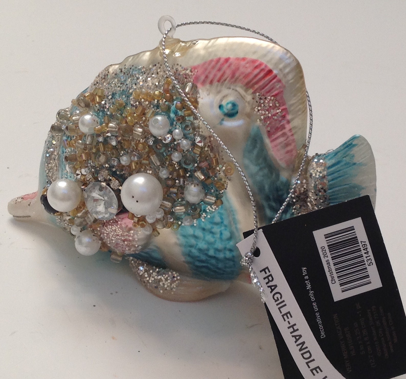 Robert Stanley Christmas Ornament Jeweled Tropcal Fish Etsy