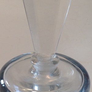 Antique Perfume Bottle With Faceted Stopper Clear Glass Art Deco 1920s