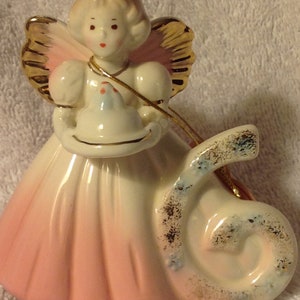 Figurine Josef Geburtstag Angel Girl Alter 6 Blonde Pink Dress
