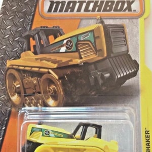Matchbox MBX Construction Vehicle Seed Shaker Yellow Die Cast 57