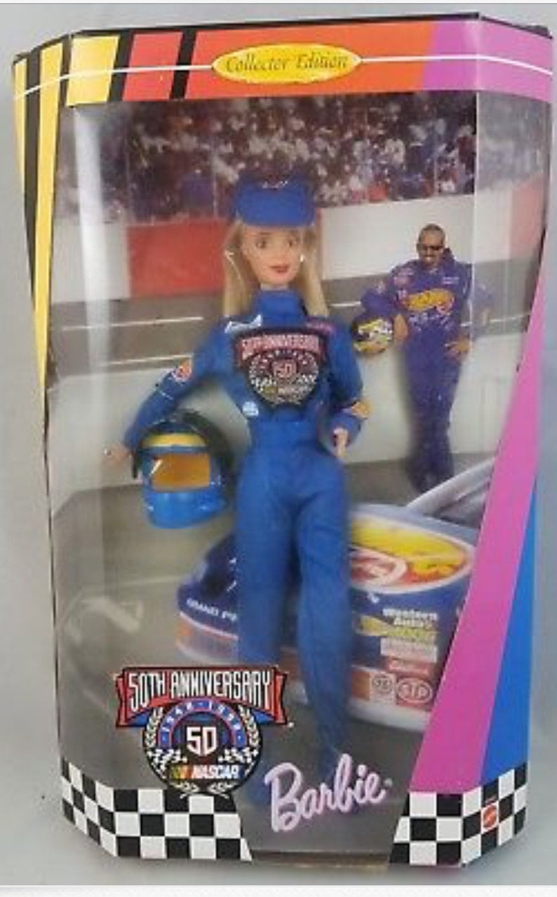 50th anniversary nascar 1998 barbie doll collector edition