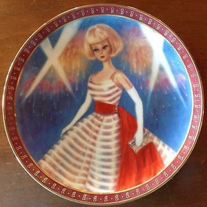 Barbie Muñeca Coleccionista Placa 1965 American Girl Danbury Mint Baile De vacaciones