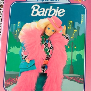 Golden Mattel Vintage Barbie Paper Doll Book 1991 Uncut