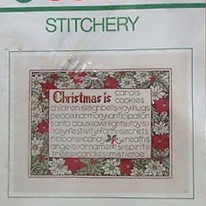 Sunset Stitchery Christmas Embroidery Kit Wall Plaque Cheryl Harness 14&quot;X18&quot; New