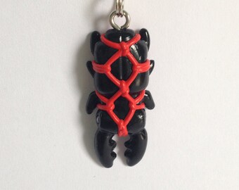Bondage fetish Stag Beetle necklace S&M Kinbaku Kawaii