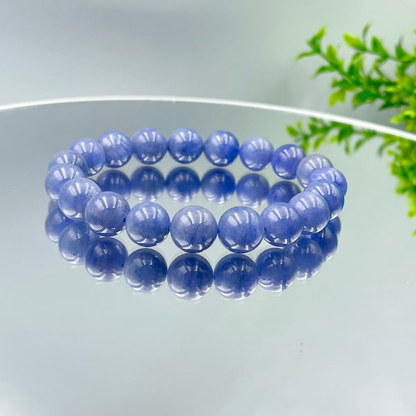 Natural Tanzanite Beads Bracelet High Quality Tanzanite Beads Bracelet available 6 mm 8 mm 10 mm 12mm