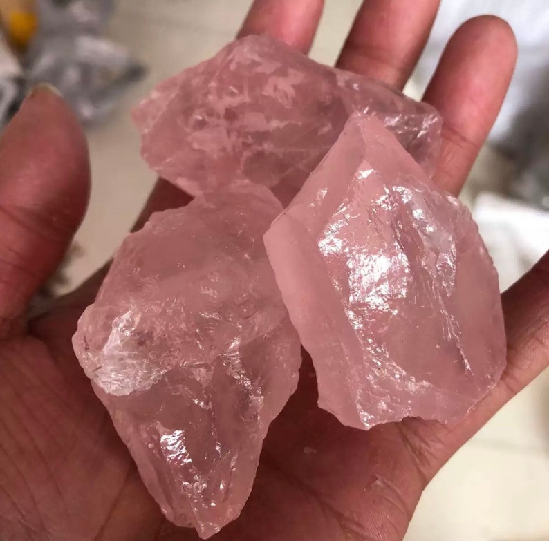 Natural Rose Quartz Raw Stone for Love Healing and Heart Etsy