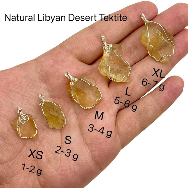 100% Natural Libyan desert glass / genuine Libyan desert glass tektite / Raw Libyan desert glass Pendent Silver Free Chain